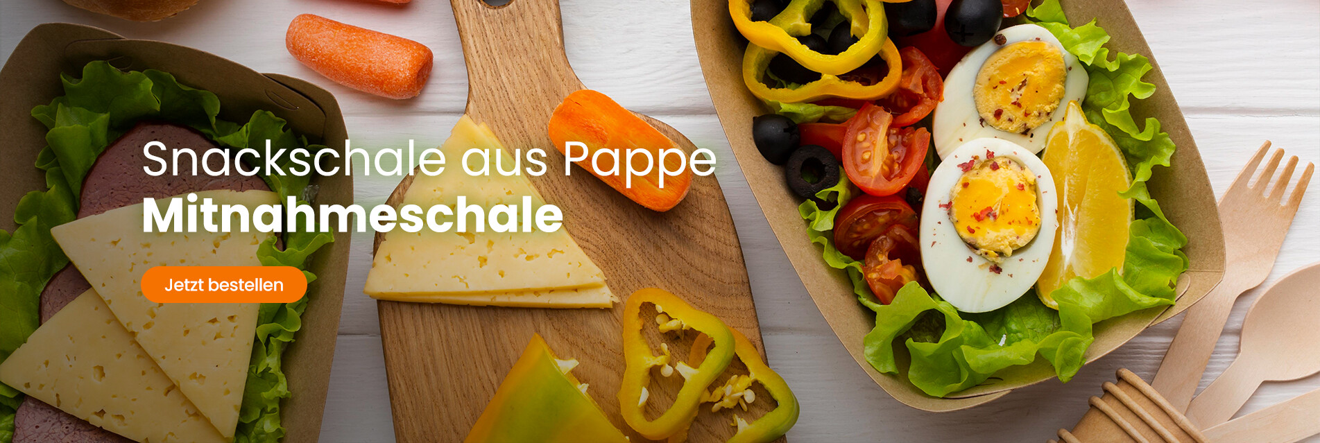 Snackschale aus Pappe (Mitnahmeschale)