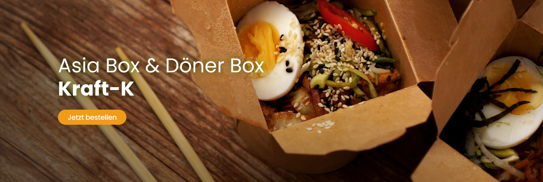 Bio Asia-Box / Döner-Box "Kraft-K"