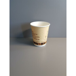 Bio Doppelwand-Thermobecher Coffee 250 ml. (9 OZ) 25 Stück