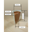 Bio Doppelwand-Thermobecher "Coffee" 250 ml (9 oz) 500 Stück