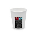 Bio Einwand-Pappbecher Plain White 185 ml. (8 OZ) 100 Stück