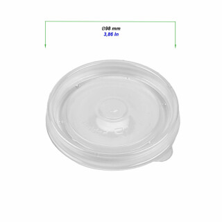 Plastik Deckel für Suppenbecher 98 mm 400 Stück
