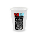 Bio Einwand-Pappbecher Plain White 250 ml. (9 OZ) 50 Stück