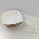 Bio Speisebox "Crystal" mit Domdeckel 800 ml 240 Stück