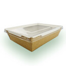 Bio Speisebox "Crystal" mit Flachdeckel 1200 ml 200 Stück