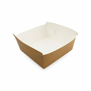 Bio Schale/Hamburger Box "Combi". 90 Stück (Schalen) oder 45 Stück (Hamburgerboxe)