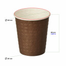 Bio Einwand-Pappbecher CoffeeTouch Dark 250 ml (9 OZ) 50...
