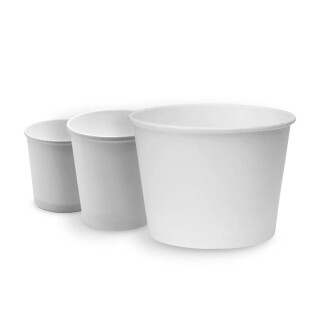 Bio Suppenbecher Plain White