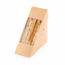 Bio Speisebox mit Fenster "DO-Sandwich Thermo" 40 mm breit 50 Stück