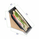 Bio Speisebox mit Fenster "DO-Sandwich" 60 mm breit BE 700 Stück