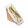 Bio Speisebox mit Fenster "DO-Sandwich" 60 mm breit PET 50 Stück