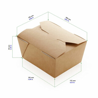 Essensschachtel Foldbox DO 900 ml 20 Stück