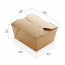 Bio Speisebox "DO-Foldbox" 900 ml 20 Stück