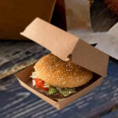 Bio Burger-Box "DO-Burger Kraft" Größe M 50 Stück