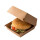 Bio Burger-Box "DO-Burger Kraft" Größe M 300 Stück