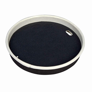 Karton Deckel fr Pappbecher 80 mm Schwarz 50 Stck