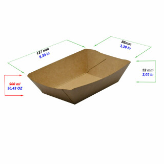 Snackschale aus Pappe "Handy Tray" 650 ml 1 Stück