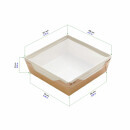 Bio Speisebox mit transparentem Deckel "DO-Crystal" 350 ml 1 Stück