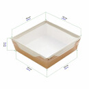 Bio Speisebox mit transparentem Deckel "DO-Crystal" 900 ml 1 Stück