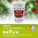 Bio Einwand-Pappbecher "Merry Christmas" 400 ml (16 oz) 600 Stück