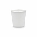 Einwand-Pappbecher "Plain White" 100 ml (4 oz) 50 Stück