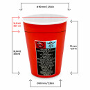 Bio Einwand-Pappbecher "Red" 300 ml (12 oz) 1 Stück
