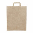 Tragetasche aus Papier Kraft mit Flachhenkelgriff 19 l....