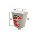 Bio Asia-Box / Döner-Box "Red Dragon" 500 ml 30 Stück