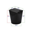 Bio Asia-Box / Döner-Box "Black" 700 ml 50 Stück