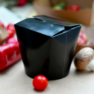 Bio Asia-Box, Döner-Box Black 700 ml 450 Stück