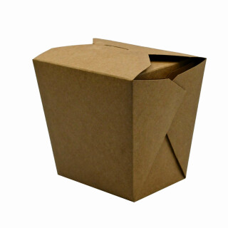 Bio Asia-Box, Döner-Box Kraft Quadrat 700 ml 500 Stück