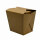 Bio Asia-Box, Döner-Box "Kraft Quadrat" 700 ml 500 Stück