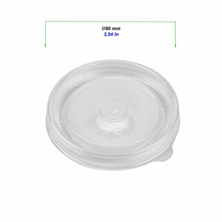 Plastik Deckel für Suppenbecher 90 mm 500 Stück