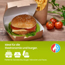 Bio Burger-Box "GEO-Burger" Größe M 50 Stück