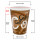 Bio Einwand-Pappbecher "Coffee" 300 ml (12 oz) 50 Stück