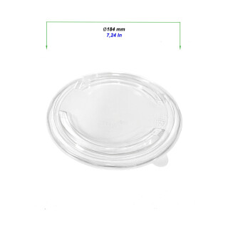 Plastik Deckel für Suppenbecher/Salatschale 184 mm 50 Stück