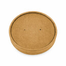Bio Karton Deckel für Suppenbecher/Salatschale 115 mm 25...