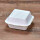 Bio Hamburger Box Rechteckig aus Zuckerrohr 15,5 x 15 x 7,5 cm 50 Stück
