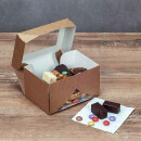 Bio Speisebox / Süßigkeitenbox "CandyBox Windows" 1200 ml 50 Stück