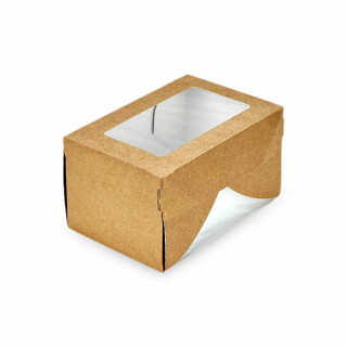 Bio Speisebox / Süßigkeitenbox "CandyBox Windows" 1200 ml 250 Stück