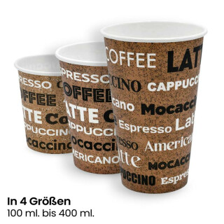 Bio Einwand-Pappbecher Neo Coffee