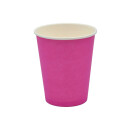 Bio Einwand-Pappbecher "Pink" 250 ml (9 oz) 1 Stück