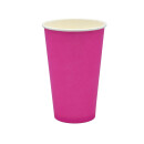 Bio Einwand-Pappbecher "Pink" 400 ml (16 oz) 1 Stück