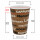 Bio Einwand-Pappbecher "Neo Coffee" 300 ml (12 oz) 1000 Stück