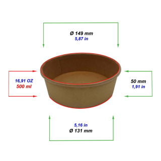 Bio Salatschale "Kraft Double K" 500 ml 1 Stück