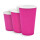Bio Einwand-Pappbecher "Pink"