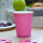 Bio Einwand-Pappbecher "Pink" 250 ml (9 oz) 1000 Stück