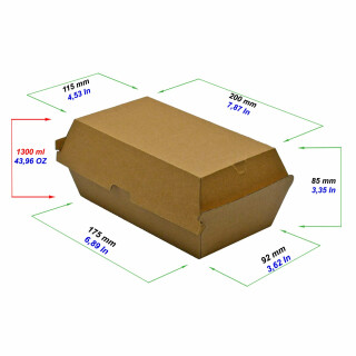 Bio Speisebox "Kraft-Strong" 1300 ml 1 Stück