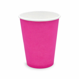 Bio Einwand-Pappbecher "Pink" 300 ml (12 oz) 1000 Stück