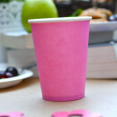 Bio Einwand-Pappbecher "Pink" 300 ml (12 oz) 1000 Stück